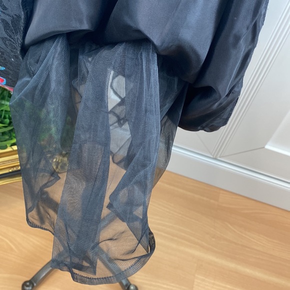 AJ Bari Vtg Floral Tapestry Strapless Pleated Fit and Flare Dress | Sz 4 - Picture 6 of 7